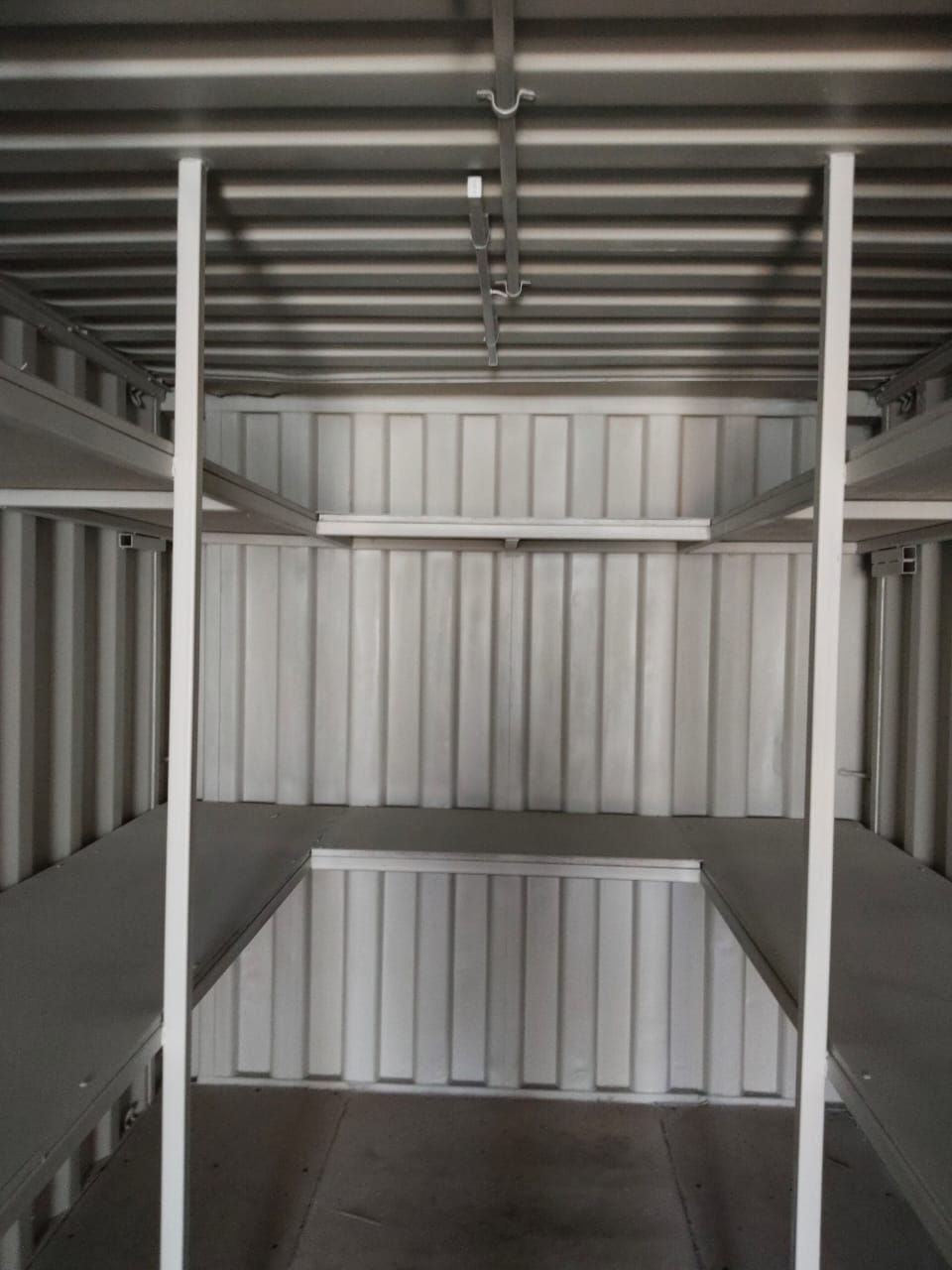 Container home in mountain setting